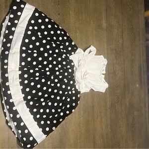 Sugar Plum Little Girls Dress 24m Black And White